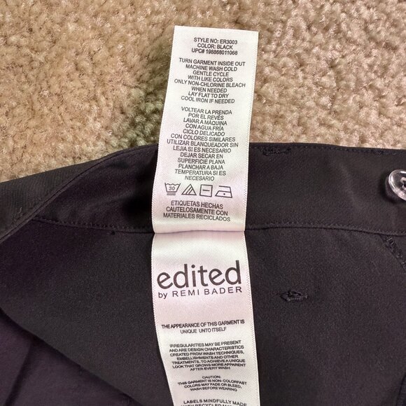 Edited by Remi Bader Trouser Shorts Size 8 High-Rise Black 32x3 NWT E835 - Picture 5 of 11